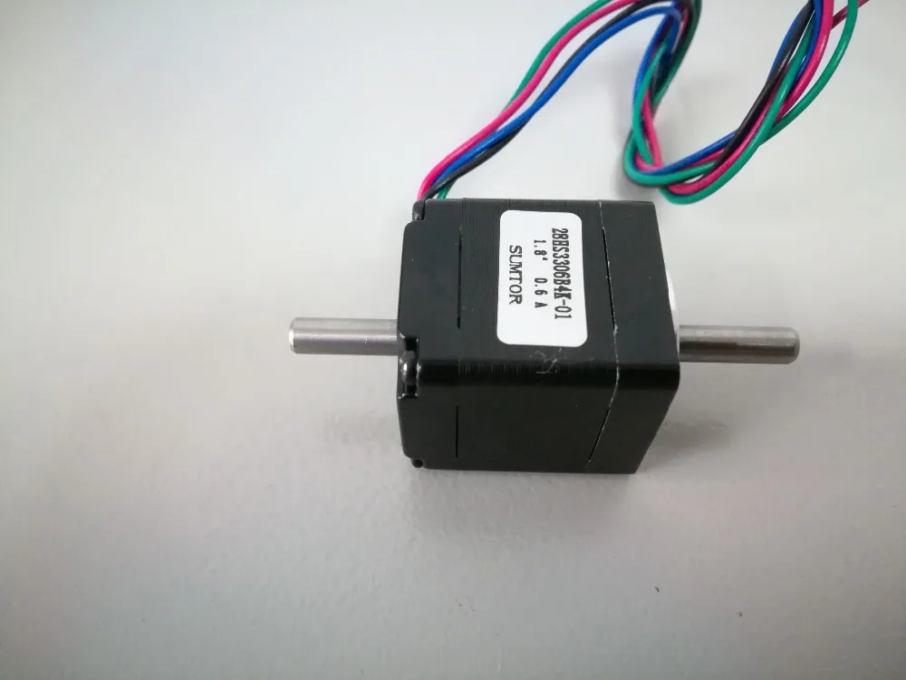 nema11 comprimento do corpo de 32 mm 06a eixo duplo oco momento estático 5.5n. cm Motor de passo