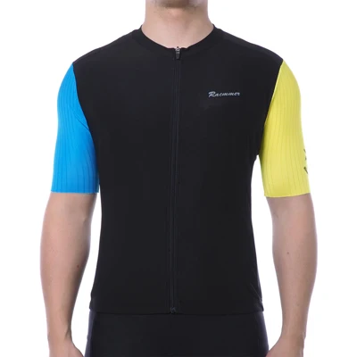 Racmmer Мужская велосипедная майка PRO AERO с коротким рукавом, Майо Ciclismo Hombre, Mtb, велосипедная майка, Черная майка - Цвет: PIC COLOR