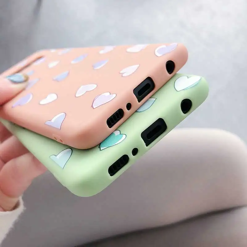 Чехол для Samsung Galaxy S10 S10e S9 S8 Plus Note 8 9 градиент цвета конфеты модный силиконовый