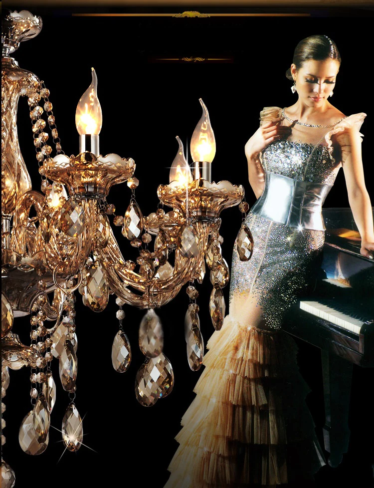 Люстра с подсветкой современная люстра кристаллами для гостиной спальни
