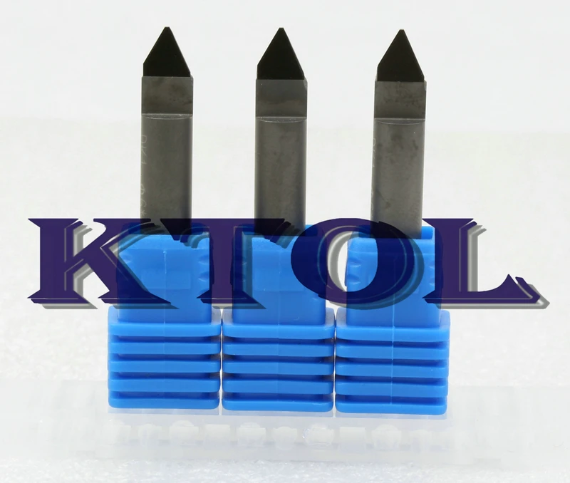 60 градусов 0 4 мм V Bit Router PCD алмазный резак фрезерный станок Инструменты 3D CNC