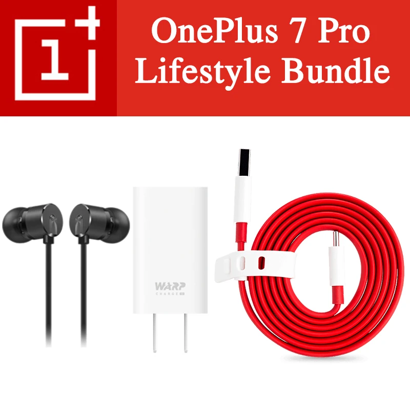OnePlus 7 Pro Lifestyle Bundle NA Type C наушники пули x1 Warp Charge 30 адаптер питания cableex1|Зарядные