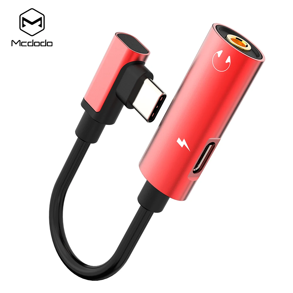 MCDODO разъем типа C наушники USB до 3 5 мм AUX зарядное устройство адаптер для huawei Xiaomi Mi 9