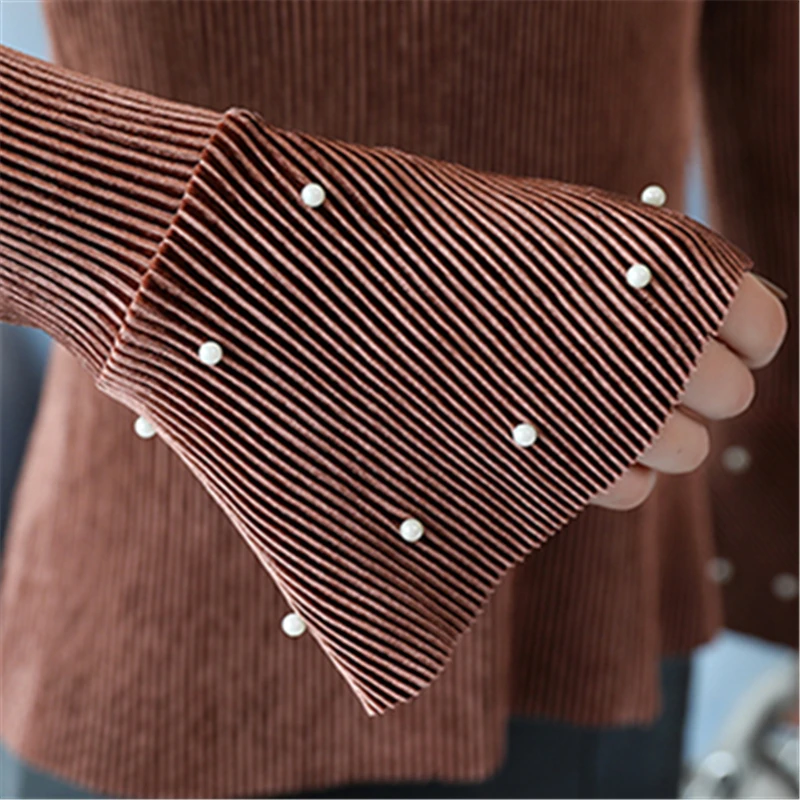 Striped Chiffon Blouse Women Clothing Loose Flare Long Sleeve O-Neck Casual Elegant Shirts 2017 Autumn Fashion Women's Tops |