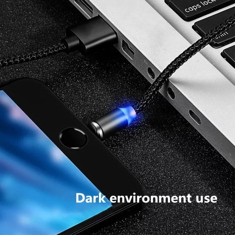 Светодио дный Магнитный кабель для зарядки освещение Micro Тип usb C телефонный iPhone X 7