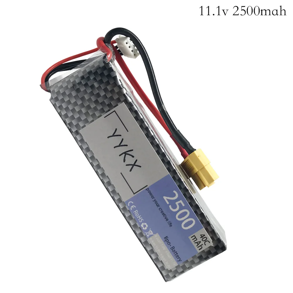5 шт./лот совершенно новый 3s Bettery 11 1 V 2500mAh 40C MAX 60C T/xt60/jst/Банановая штепсельная вилка