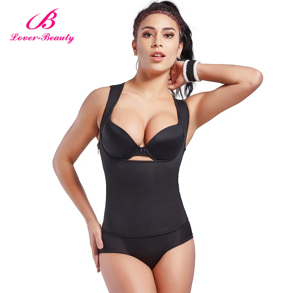 Неопреновый корректирующий жилет с молнией для похудения|shapewear vest|waist trainerwaist trainer