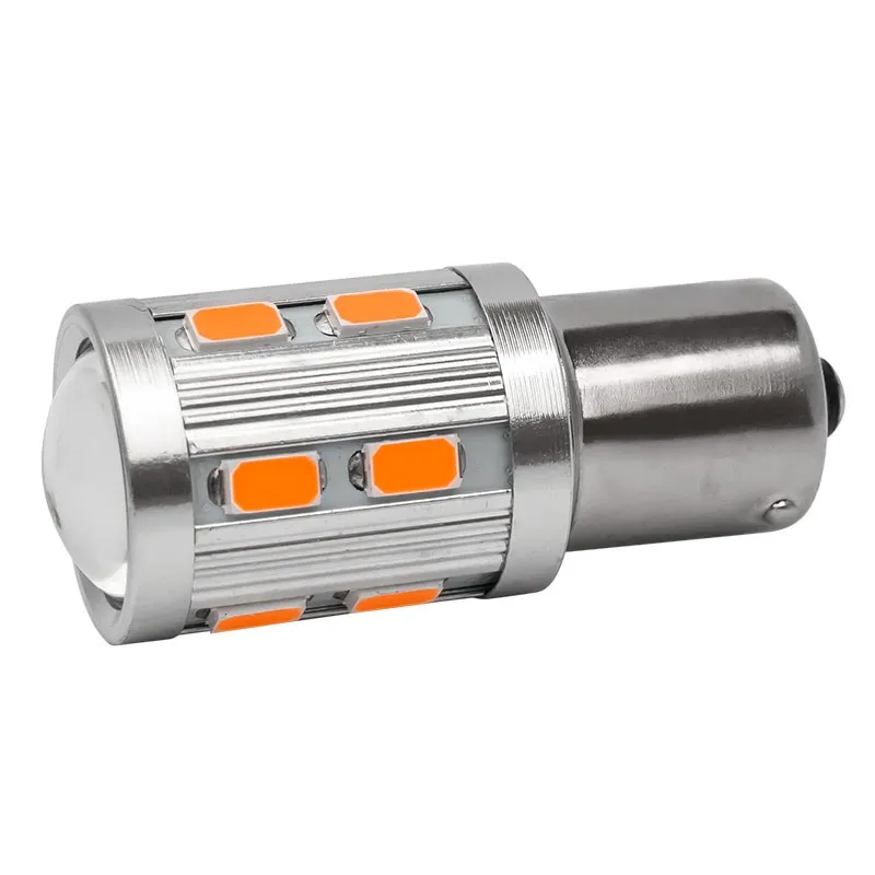 2 шт. 1156PY 7507 PY21W BAU15S 16 Светодиодный 5630 5730 SMD заднего указателя поворота автоматическое Поворотники передние светильник желтый 12V