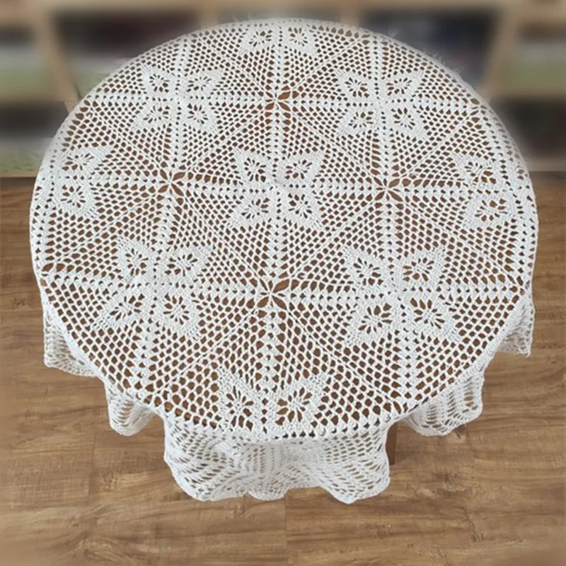 Американский стиль ручной вязки 34 &quotквадратная скатерть стол с квадратной