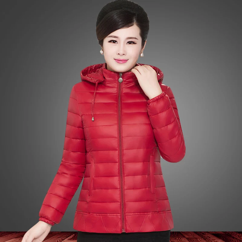 Женское зимнее пальто на белом утином пуху 2017 толстовки женская модная легкая