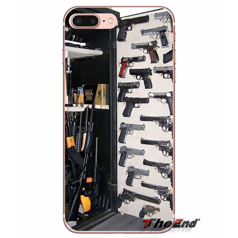 Дизайнерский чехол для Huawei P Smart Y6 P8 P9 P10 Plus Nova P20 Lite Pro Mini 2017 SLA L02 L22 2i Pistolas Glock оружие