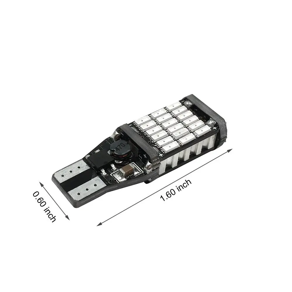 Высокая мощность 10 шт. T15 45 SMD 4014 светодиодный 360MA W16W Canbus error free неполярный Авто