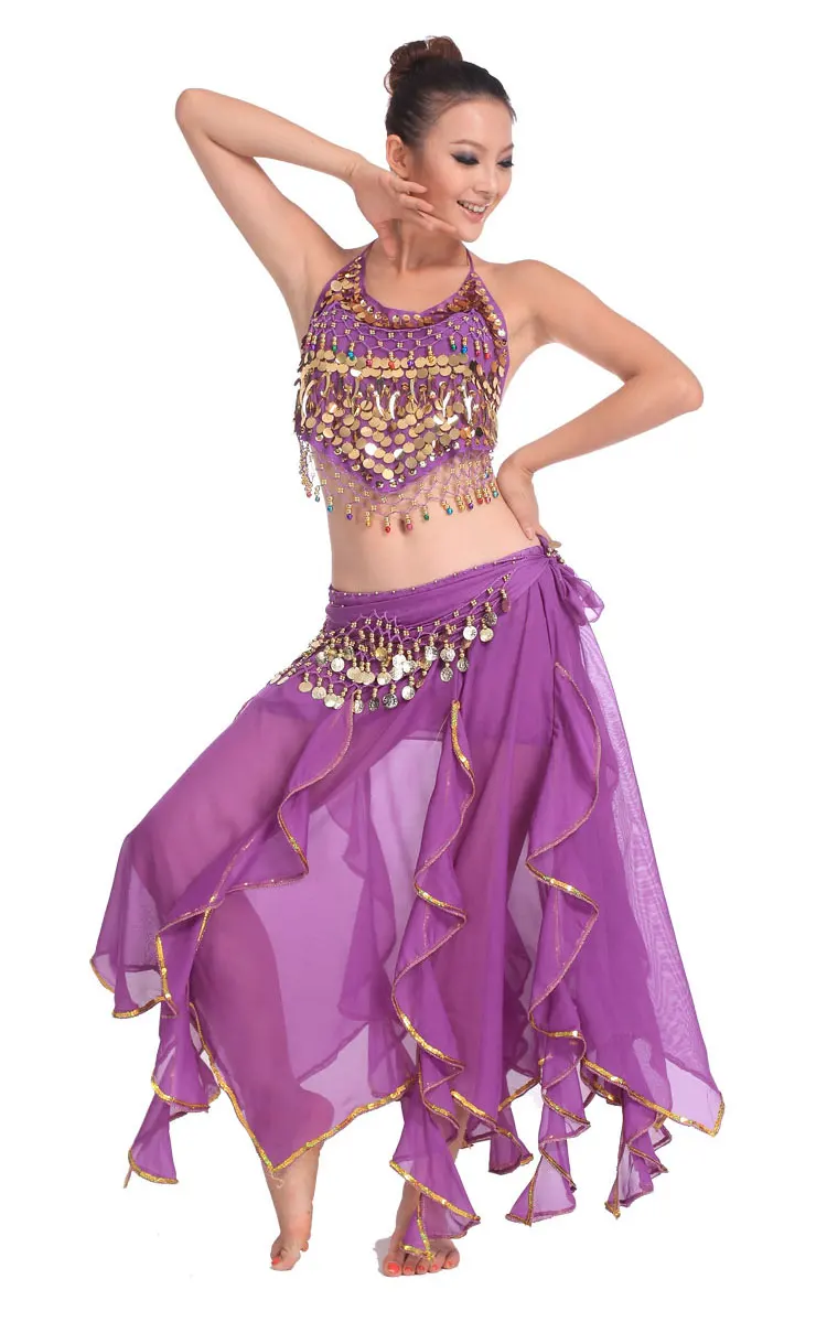 3 шт./комплект Женский костюм для танца живота | Тематическая одежда и униформа