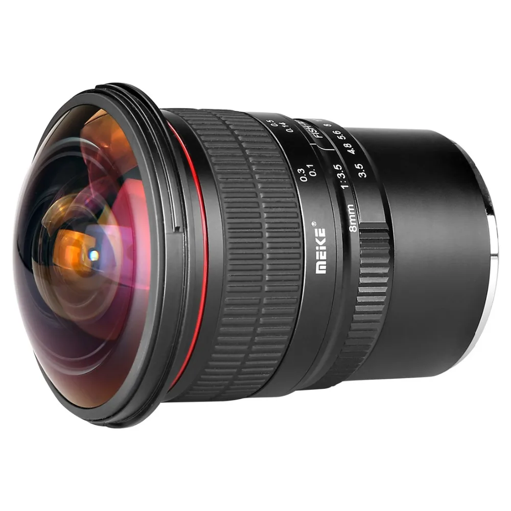 Mcoplus Meike 8 мм f3.5 Рыбий глаз объектив 180 APS C/полная оправа ручной фиксированный для