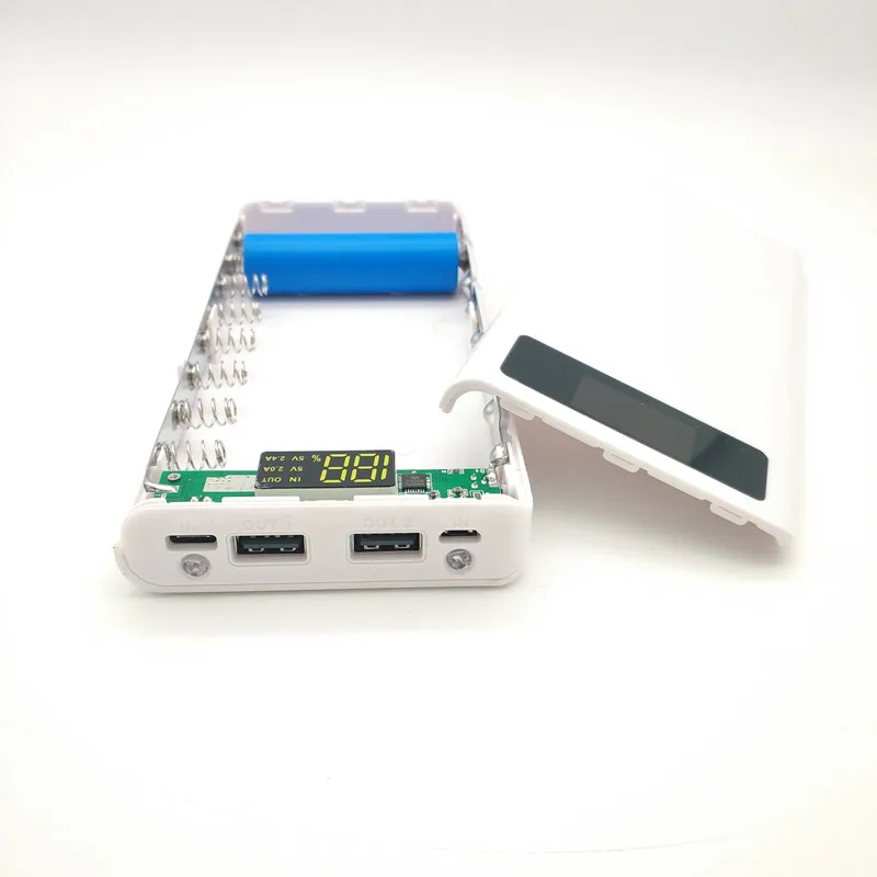Лидер продаж 5 В двойной USB 8*18650 блок питания зарядное устройство для мобильного