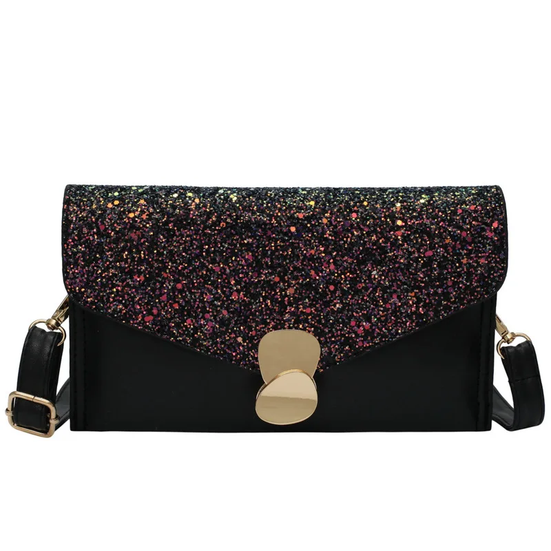 Sequin Phantom Сумка для ужина флэш платье пудрового цвета сумка леди без ручек клатч