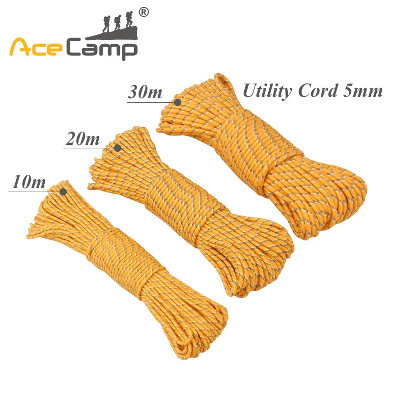 

AceCamp 10m/20m/30m (5mm) Outdoor Camping Awning Hiking Rope Luminous Noctilucent Reflective At Night Camping Tent Rope