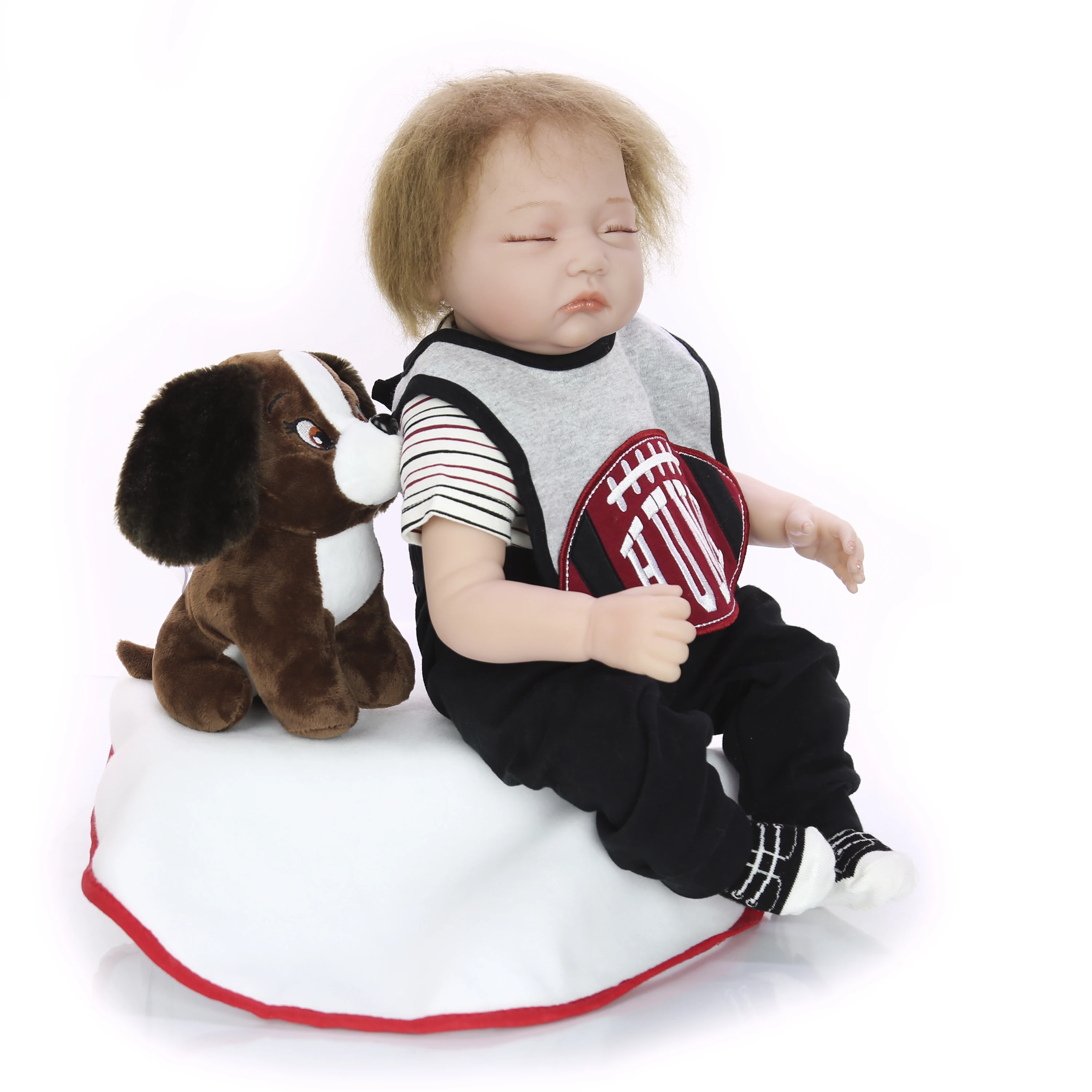 KEIUMI Спящая Кукла Reborn Baby Boy 22 &quot55 см Ткань тела мягкая кукла для малышей Детская