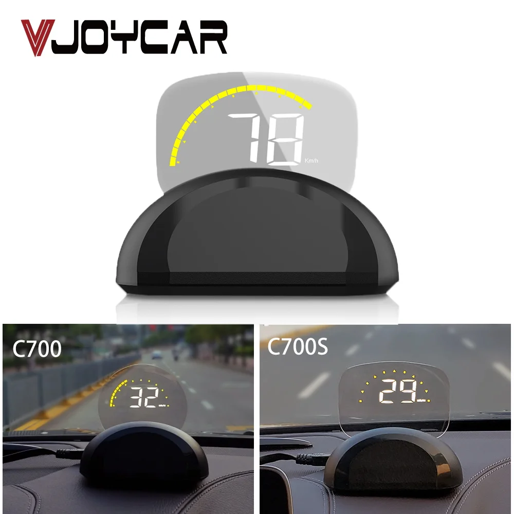 VJOYCAR HD C700 OBD2 автомобильный HUD Дисплей автомобильный поход бортовой компьютер gps Спидометр прозрачный проектор диагностический инструмент