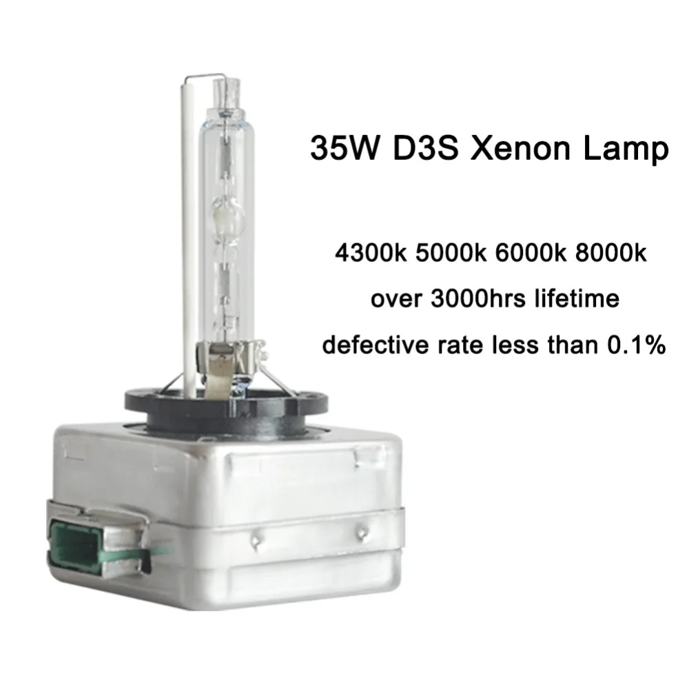 Одна пара D3S ксеноновая лампа 12V 35W HID комплект автомобильных фар замена ламп 4300k