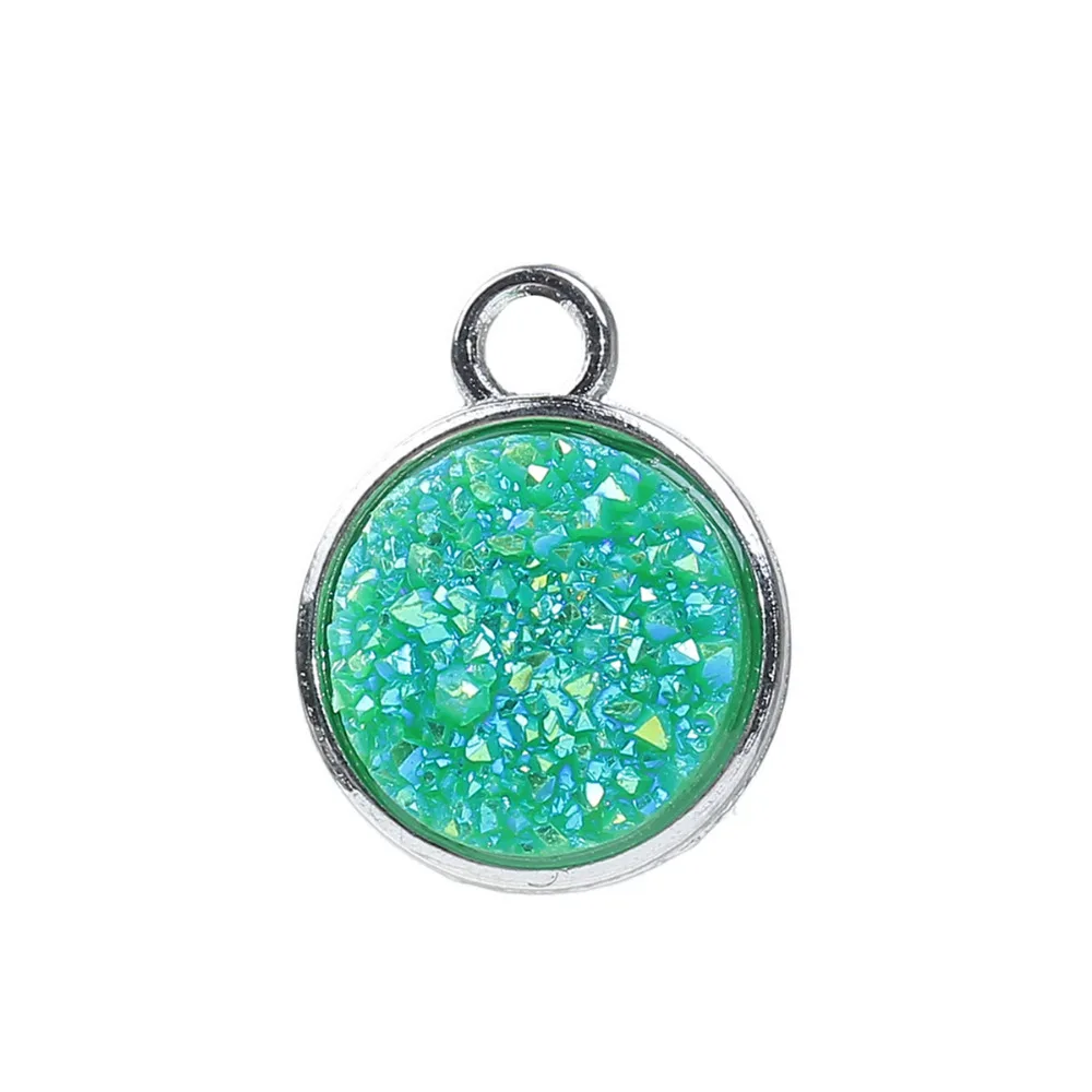 DoreenBeads 5 шт. ручной работы купольное уплотнение из смолы кабошоны круглые кулоны