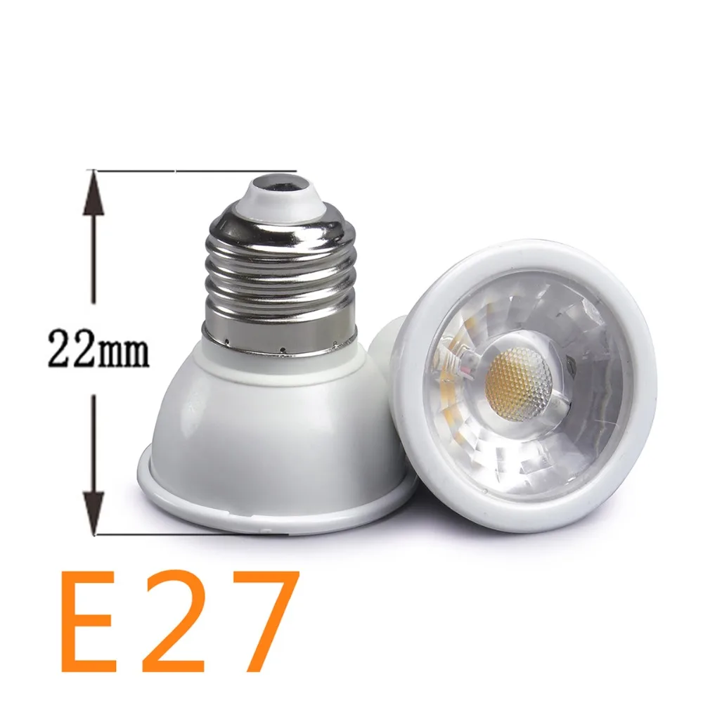 Светодиодный точечный светильник лампа MR16 GU10 E27 DC12V AC 110V 220V 6W Epistar чип теплый