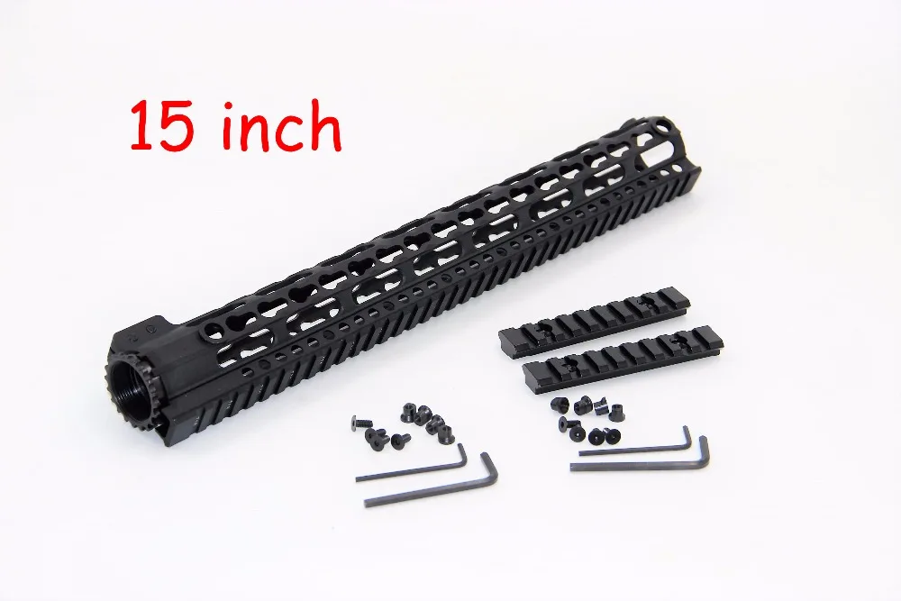 Аксессуары для охоты пейнтбол страйкбол 15 дюймов один рельс поплавок Quad Rail Handguard