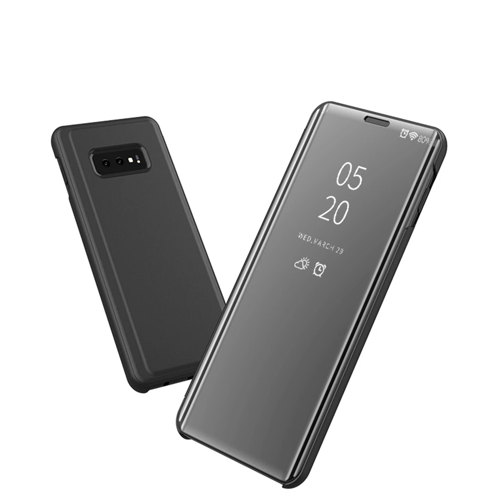 Прозрачный зеркальный умный чехол для телефона Samsung Galaxy S10e S10 5G S9 S8 Plus S7 S6 Edge Note 10 9 8