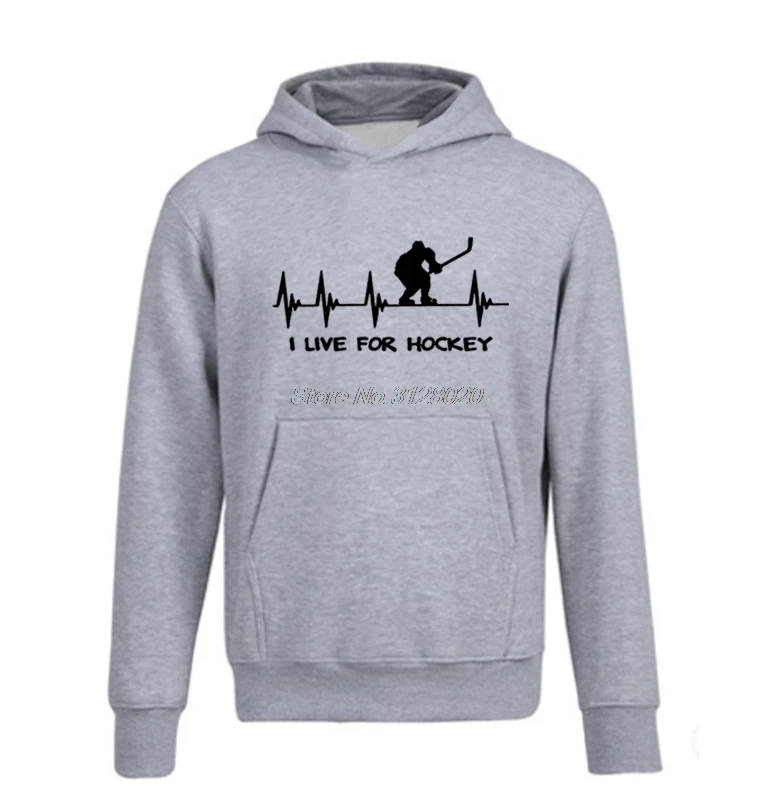 Весенне-осенняя Повседневная флисовая толстовка на молнии с капюшоном Hockeyer Gift I Live For Hockeyer Heartbeats Heart толстовки для мужчин забавная куртка