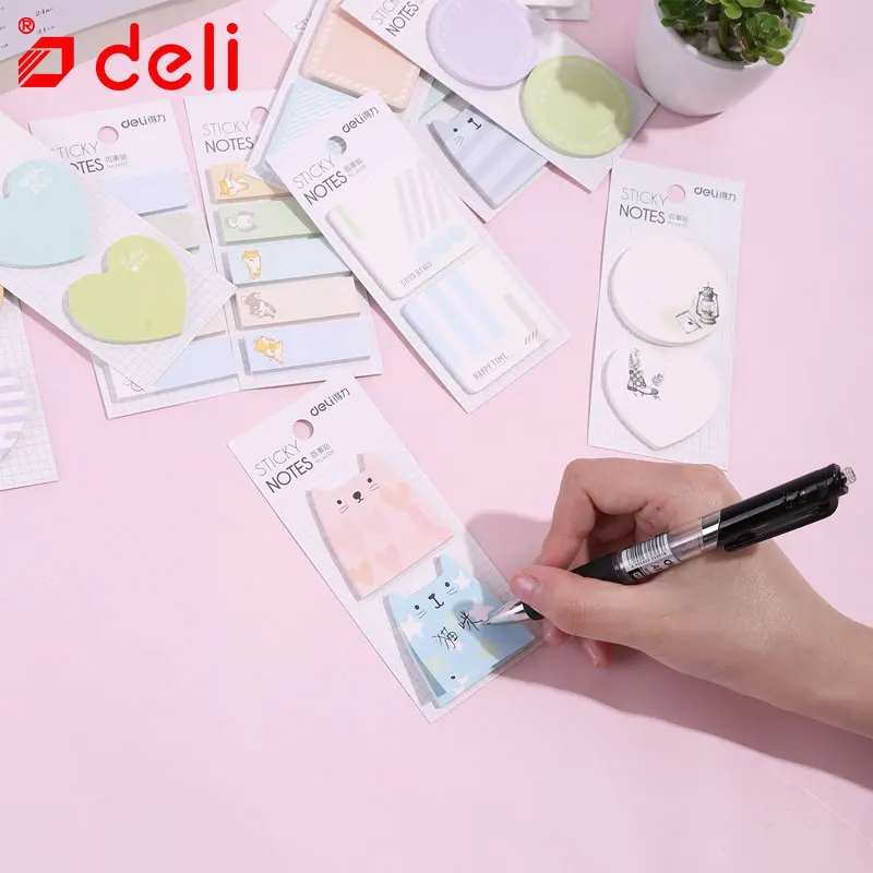 Deli милый кавайный клейкий блокнот для студентов канцелярские принадлежности