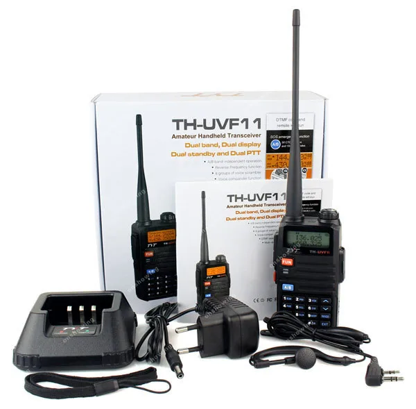 Новый Радио Walkie Talkie TYT TH-UVF11 256CH УКВ + UHF 5 Вт VOX FM радио Двойной PTT SOS Аварийного