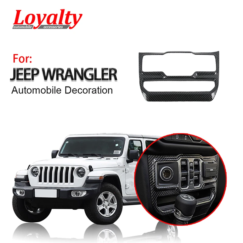 Наклейка на панель управления окном Jeep Wrangler JL 2018 2019|Лепнина для интерьера| |