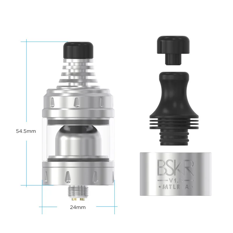 Оригинальный vandy VAPE Berserker V1.5 MTL RTA бак 3 мл распылитель с 510 Drtp наконечником для