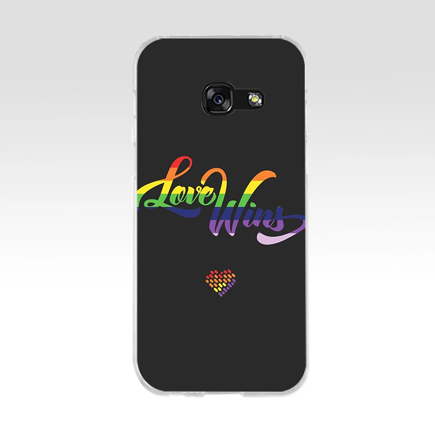 Чехол для телефона 142AQ ЛГБТ Love Wins мягкий силиконовый чехол из ТПУ Samsung galaxy a3 a5 2016 2017
