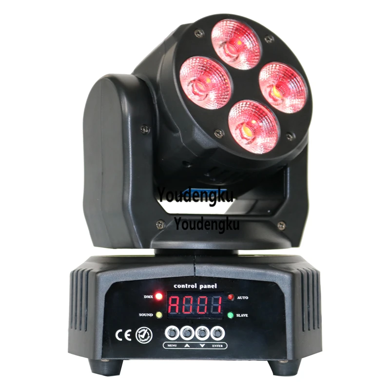 4x10w RGBW 4 In 1 LED Moving Head Fixture led mini movin head wash lighting