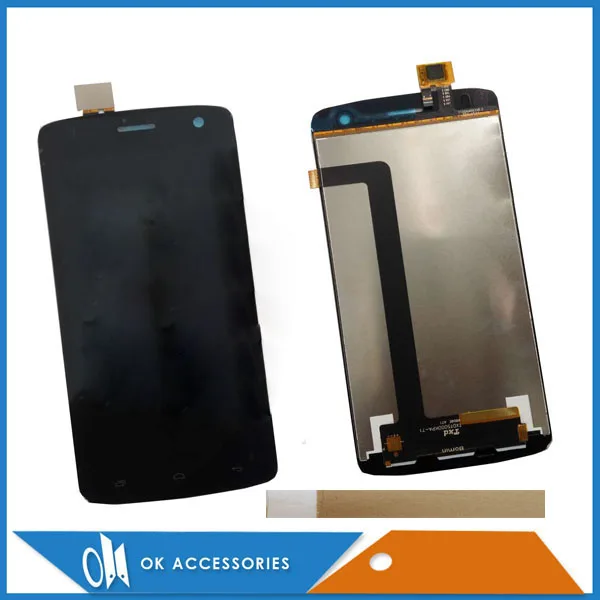 Черный белый цвет для Fly Era Life 6 IQ4503 ЖК дисплей + кодирующий преобразователь