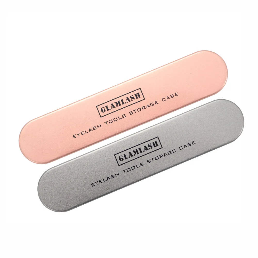 GLAMLASH жестяная лампа искусственная жесть пинцет чехол розовое золото/серебро