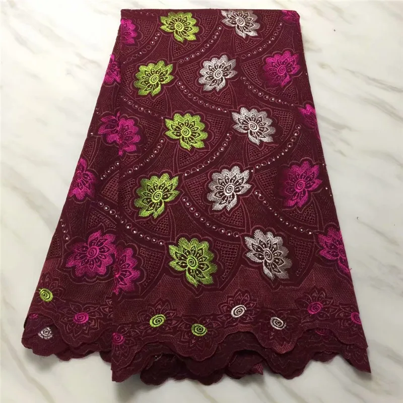 Швейцарская вуаль кружевной ткани 2019 Высокое качество вышивки сухой швейцарская