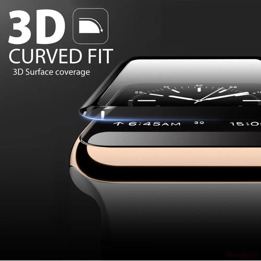 3D закаленное стекло для Apple Watch серии 1 2 3 4 защитная пленка для экрана для iwatch 44 мм 40 мм 38 мм 42 мм для iPhone XS
