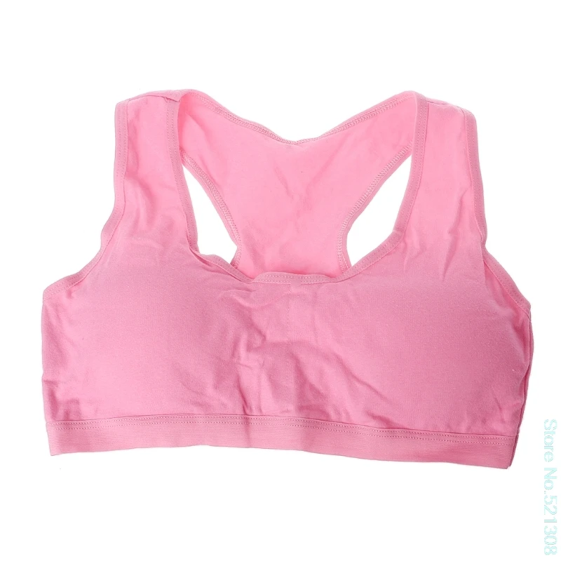 

2020 New Soft Cotton Young Girls Kid Underwear For Sport Wireless Small Training Puberty Bras
