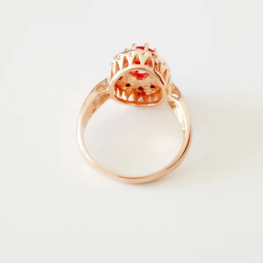 Роскошные фирменные кольца для женщин золотые 585 женские милые круглые