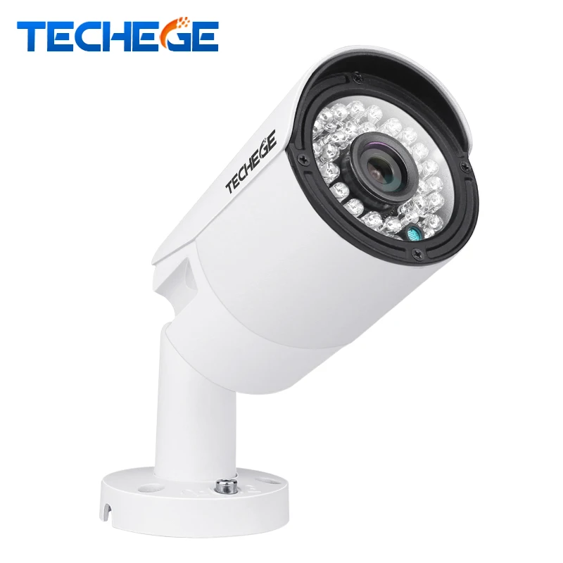 Techege H.265 аудио безопасности IP камера POE 4MP ONVIF Открытый водонепроницаемый CCTV Камера