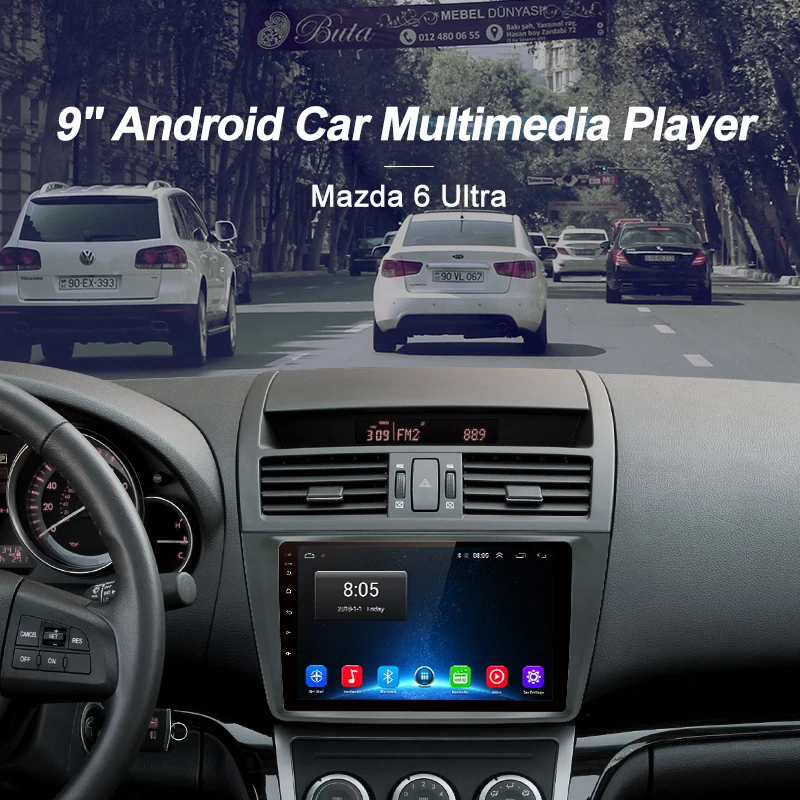 Junsun V1 2G+ 32G Android 9,0 DSP автомобильный Радио мультимедийный видео плеер для Mazda 6 2007-2012 навигация gps 2 din DVD RDS