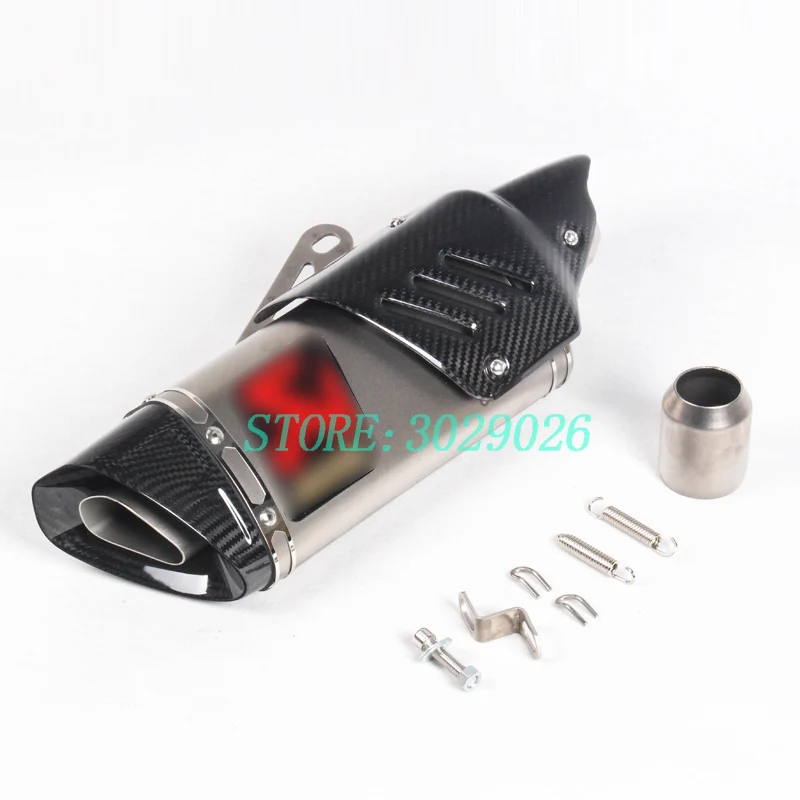 Ktm exc углеродная выхлопная труба мотоцикла nmax глушитель R6 R1 CBR500 Z750 escape moto escapamento de