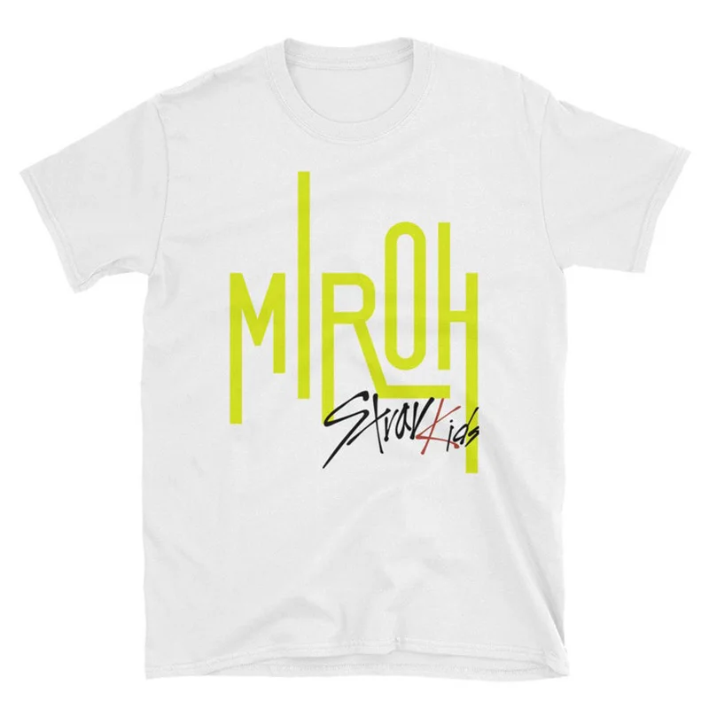 Футболка Miroh deway для детей женская летняя футболка Kpop Straykids унисекс из хлопка с