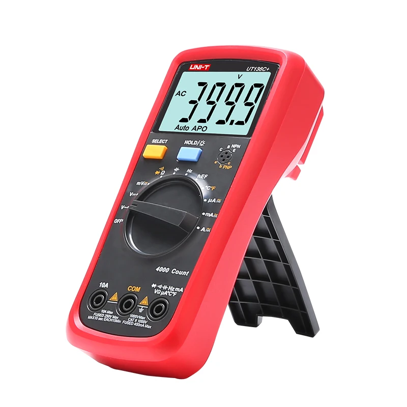UNI-T UT136C+ Digital Multimeter 1000V 10A Auto Power Off AC DC Voltage Current Ohm Diode Meter Temperature Test | Инструменты