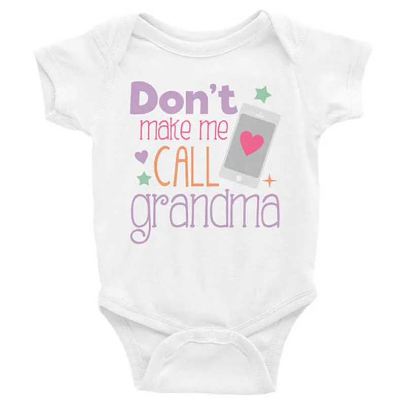 YSCULBUTOL Don't Make Me Call Grandma/одежда для малышей боди детей 0 12 месяцев| |