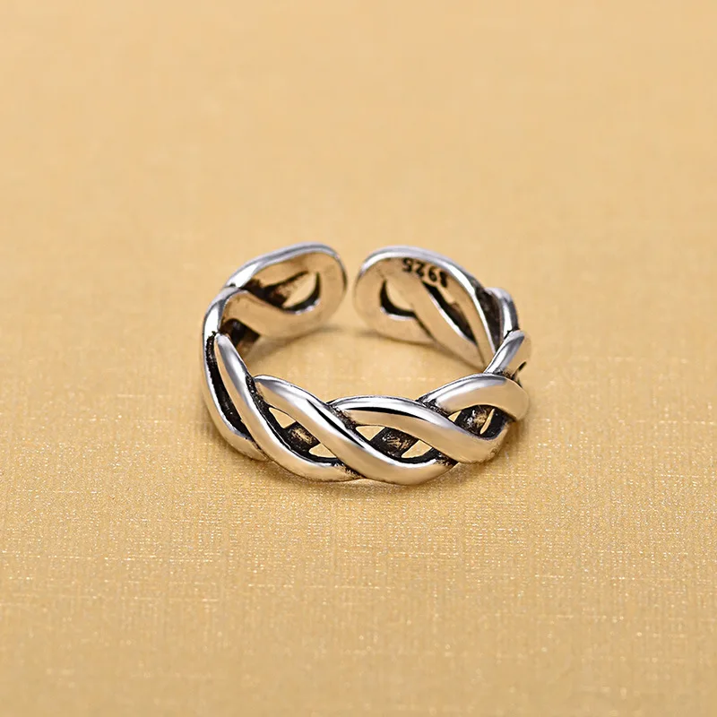 Женские серебряные открытые кольца 925 пробы оригинальные ручной работы из