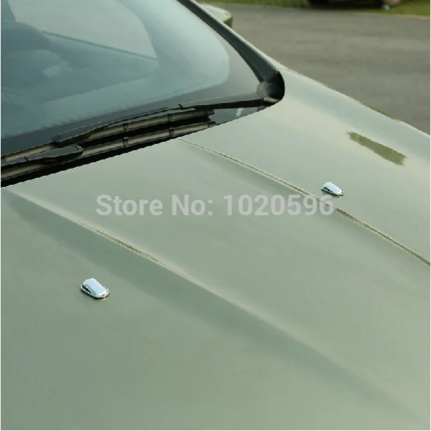 2 шт./компл. ABS хромированная отделка автомобильная Передняя насадка для