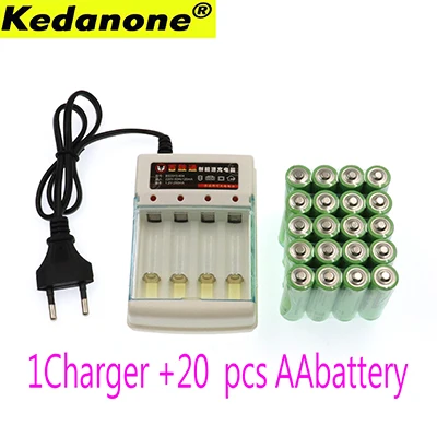 Kedanone Новая батарея AA 3000 1,5 V Quanlity аккумуляторная батарея AA 3000mAh BTY Ni-MH 1,5 V аккумуляторная батарея+ зарядное устройство